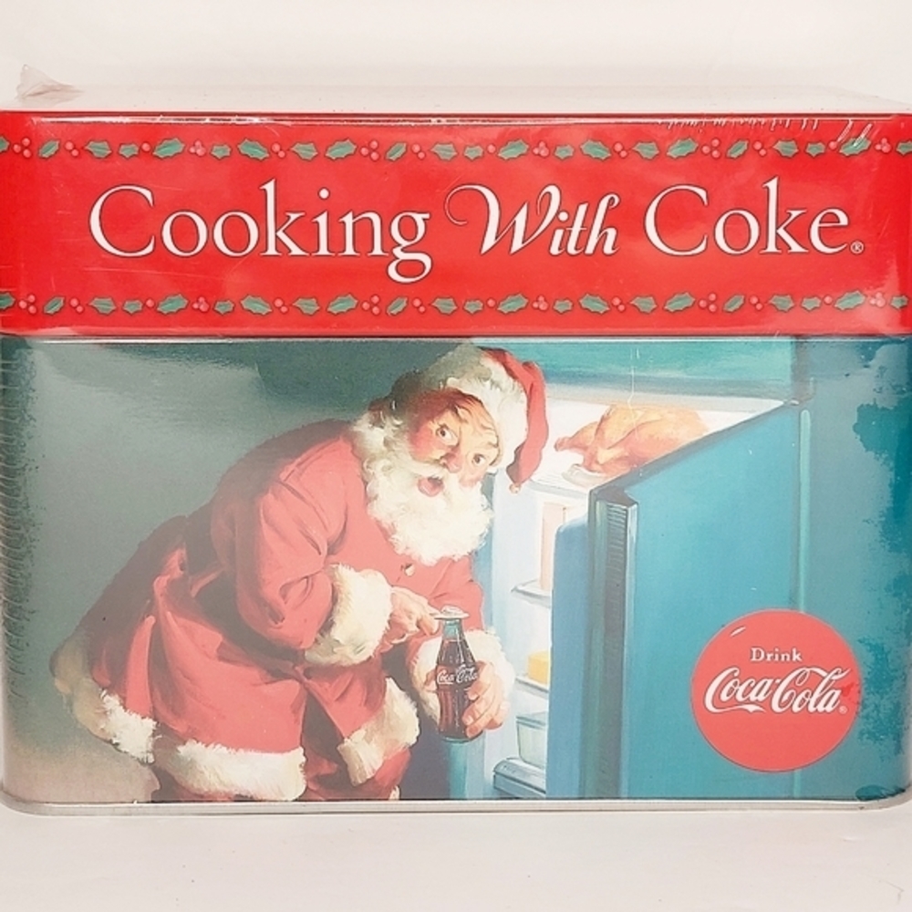 Cooking with Coke‎ Recipe Cards in Collectible Tin Sealed